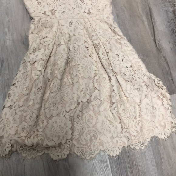 BHLDN Hitherto Kinsley Fit and flare lace scalloped dress - Picture 3 of 6